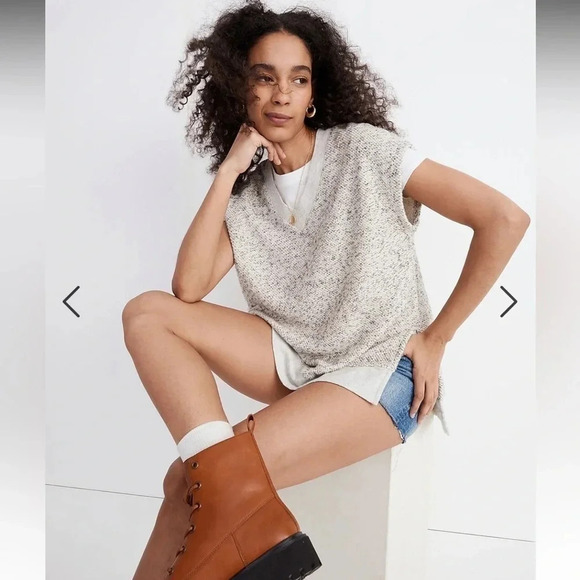 Madewell Marled V-neck Tunic Vest women’s size XS - Picture 11 of 11